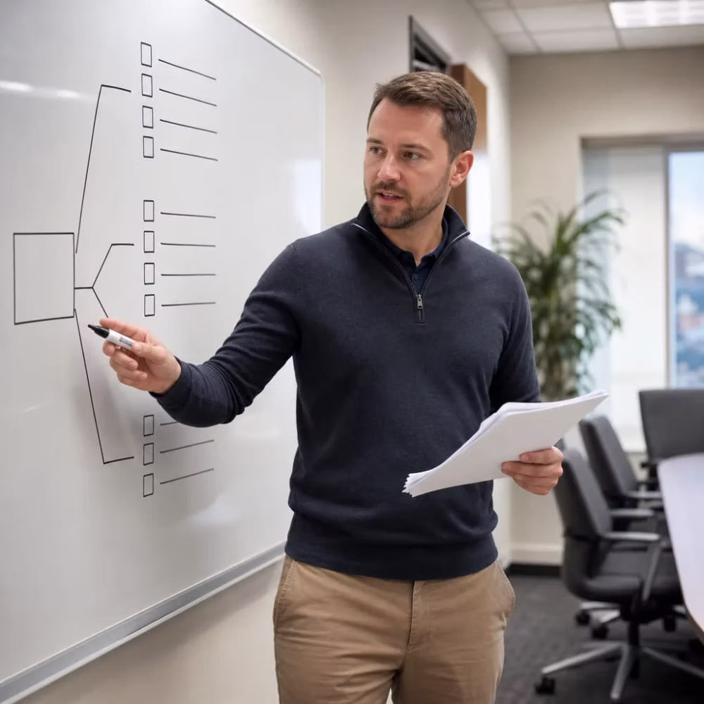 Consultation outlining a multi-location SEO setup